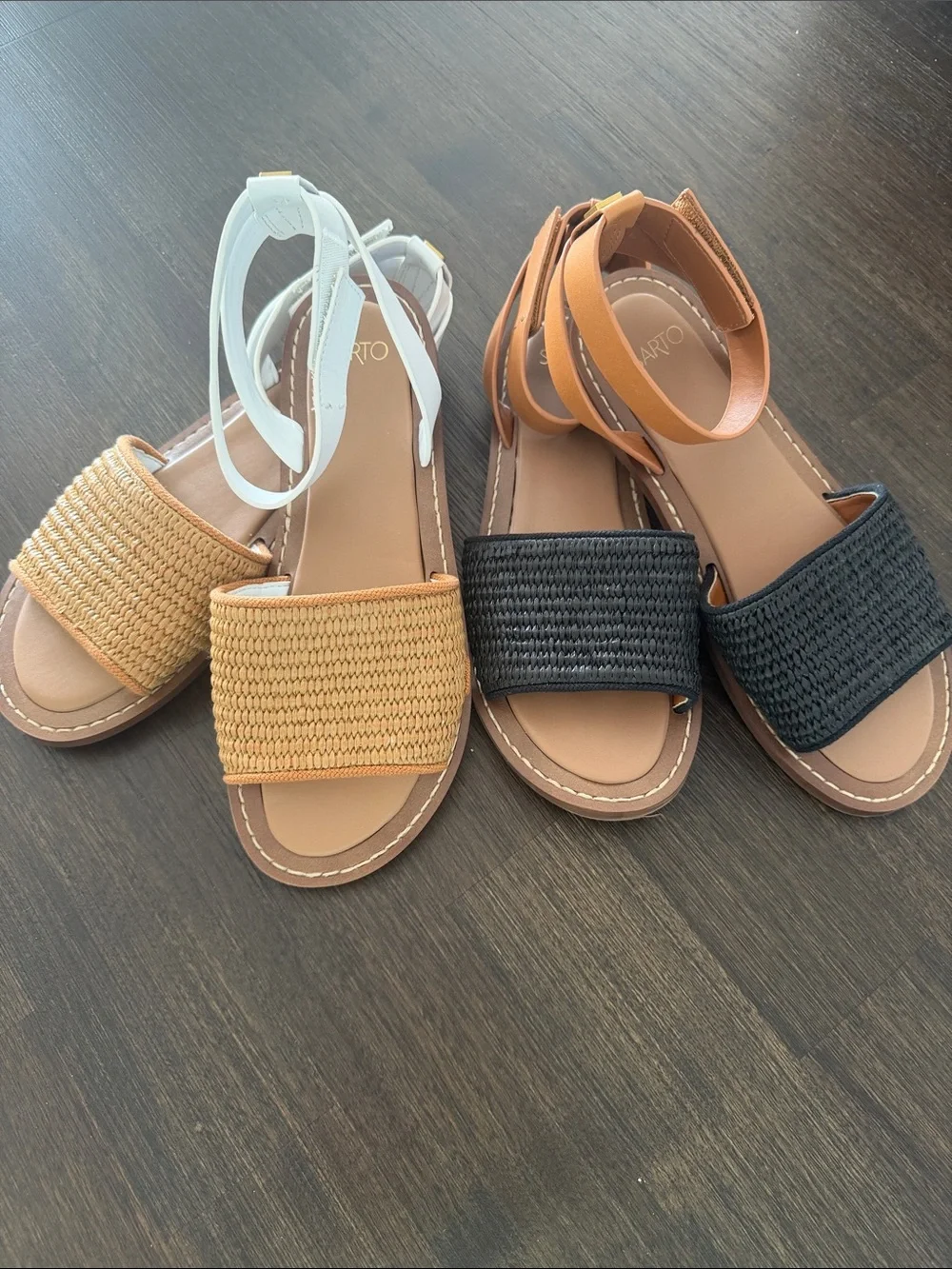 TWO PAIR - SARTO By Franco Sarto Rosa - Flat Sandals